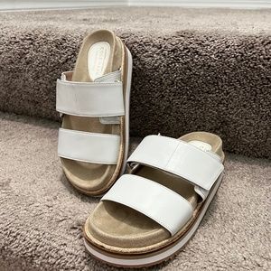 Cole Haan Grand Series White Slip on Sandal